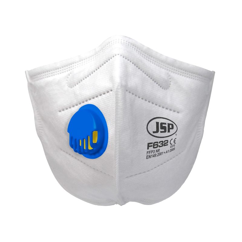 JSP Disposable Vertical Fold Flat Mask FFP3V (F632) - Box of 30