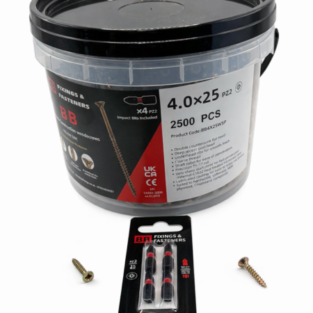 BB Torpedo Construction Woodscrews - POZI DRIVE