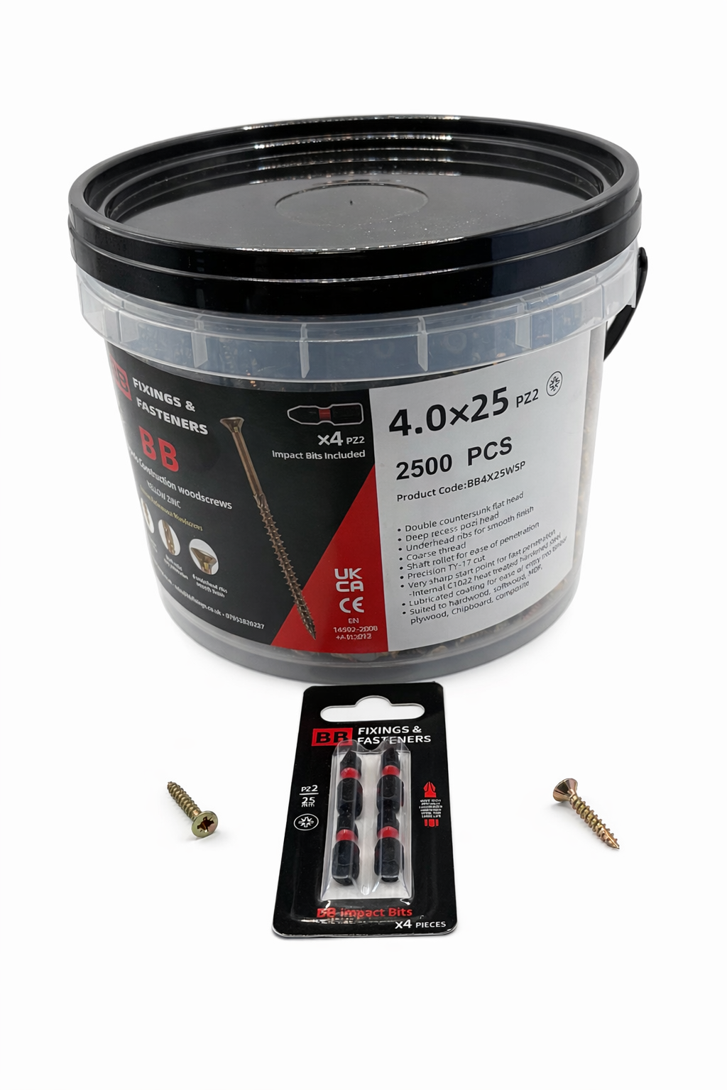 BB Torpedo Construction Woodscrews - POZI DRIVE