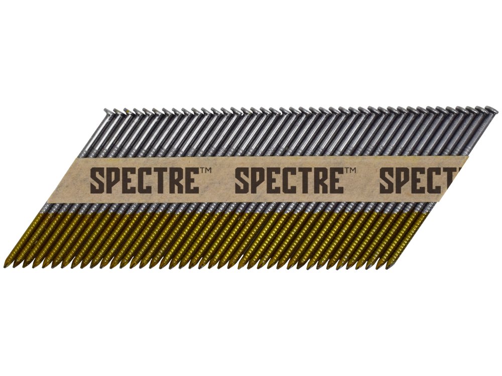 Spectre Collated Framing Nails - Ring Shank + smooth Shank Electro Galv - 10 Box Deal