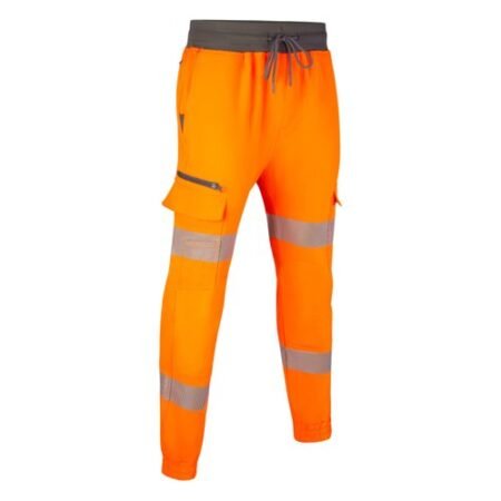 BEESWIFT MENS HI-VIS ORANGE WORK JOGGERS